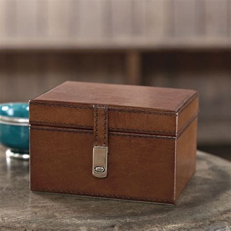 brown leather box on metal stand|Leather Box On Stand .